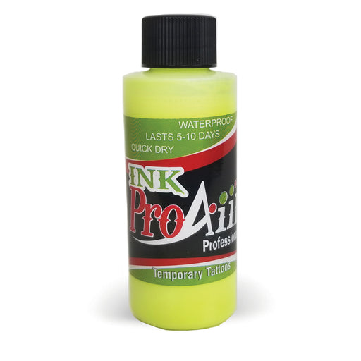 ProAiir INK Alcohol-Based Airbrush Paint 2oz - Flo Yellow (SFX - Non Cosmetic)