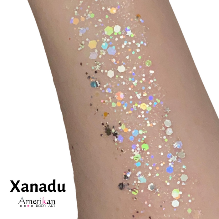 Pixie Paint Face Paint Glitter Gel - Xanadu -  Medium 4oz