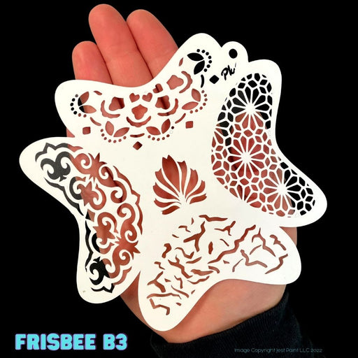 PK | FRISBEE Face Painting Stencil - Crowns and Textures - B3