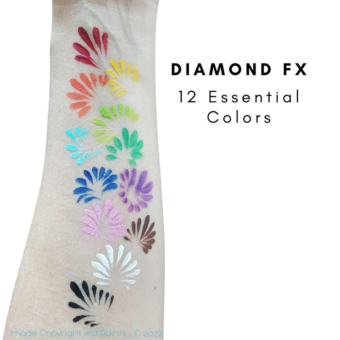 Diamond FX Face Paint - Large 12 Color Essential Palette