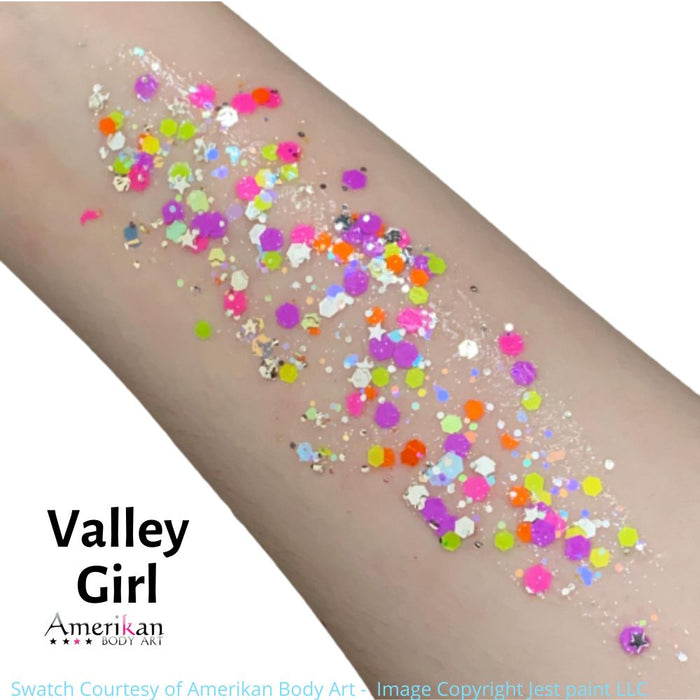 Pixie Paint Face Paint Glitter Gel - UV Valley Girl - Small 1oz