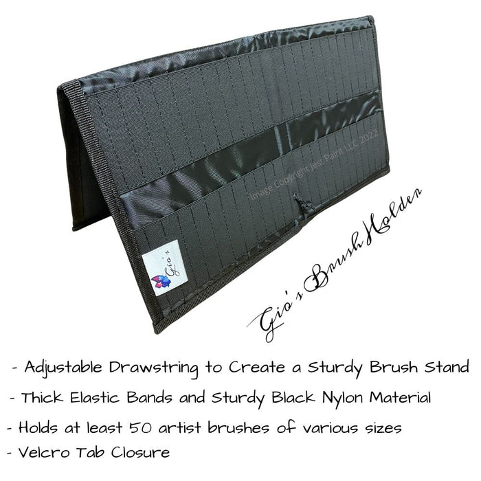 Gio's Art Kreations | Double Row Brush Wallet - Gio's Brush Holder