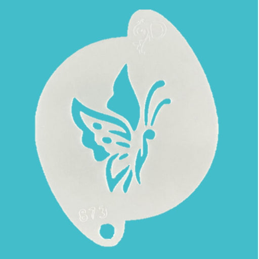 Diva Stencils | Face Painting Stencil |  Side Butterfly (873)