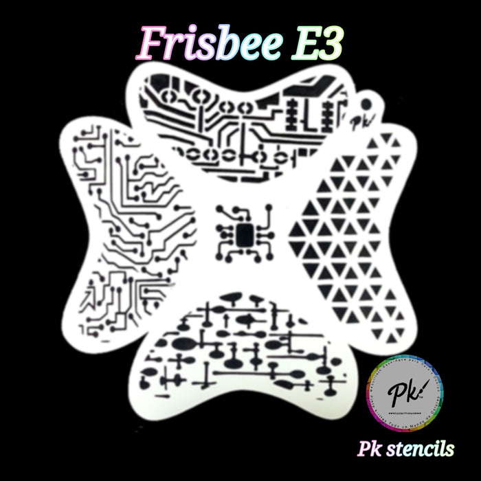 PK | FRISBEE Face Painting Stencil | New Mylar - Robotic Cyborg - E3