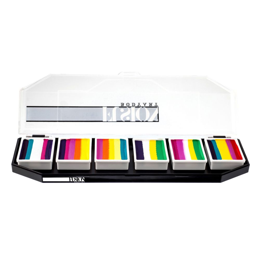 Fusion Body Art Face Painting Palette NEW! Tropical Collection by Le
