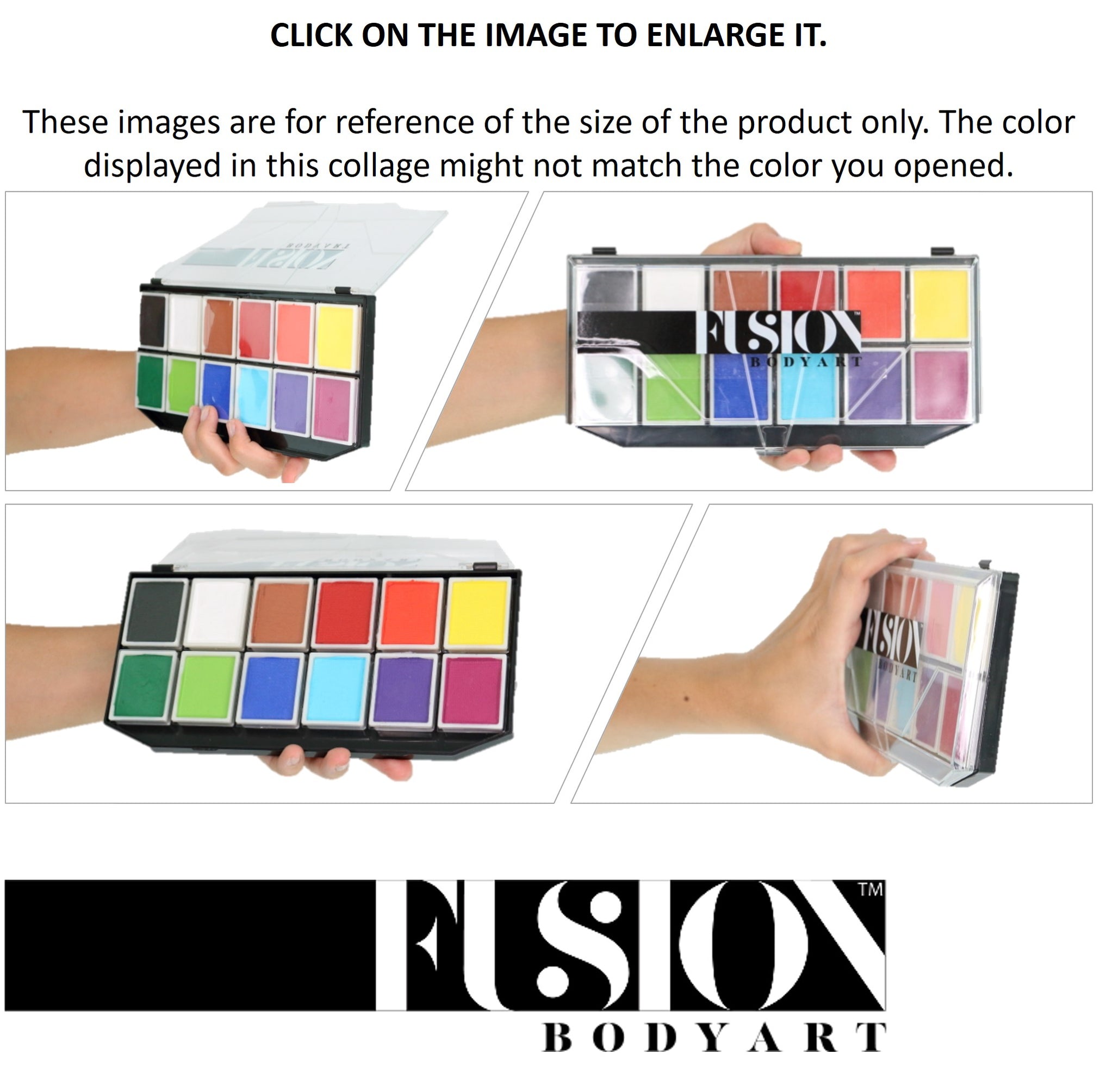 Loja Fusion Body Art Paleta de Amostras para Pintura Facial por Fusion ...