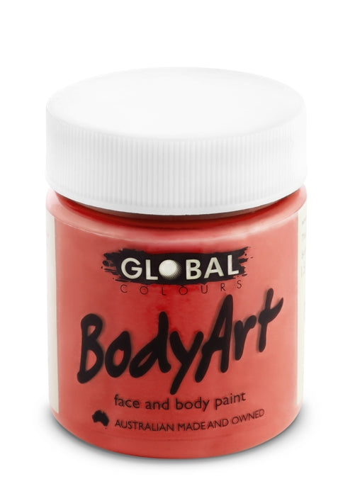 Global Body Art Face Paint - Liquid Brilliant Red 45ml
