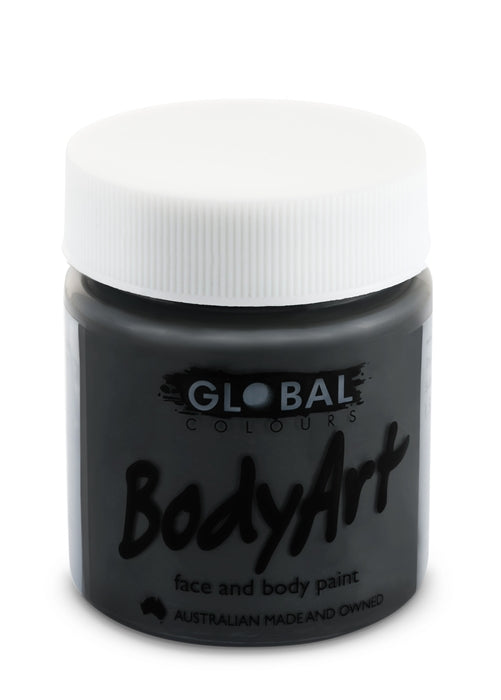 Global Body Art Face Paint - Liquid Black 45ml