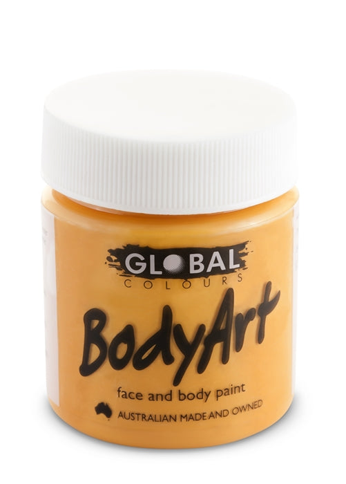 Global Body Art Face Paint - Liquid Orange 45ml