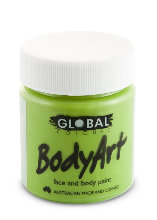 Global Body Art Face Paint - Liquid Lime Green 45ml
