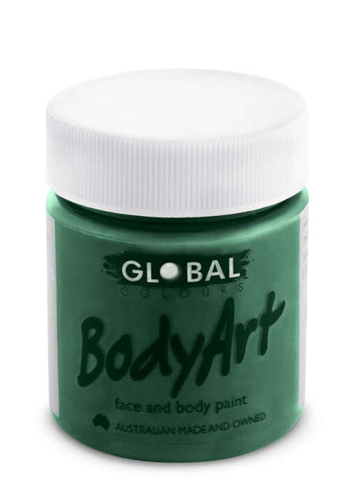 Global Body Art Face Paint - Liquid Dark Green 45ml