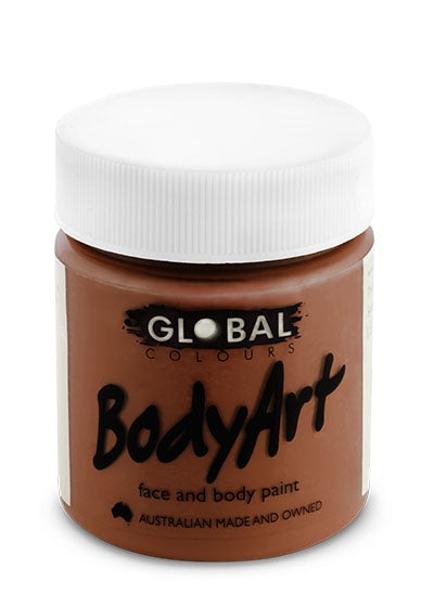 Global Body Art Face Paint - Liquid Brown 45ml