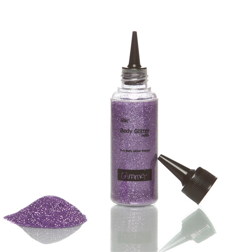 Glimmer Body Art Face Paint Glitter Refill Bottle - Lilac - 1.5oz