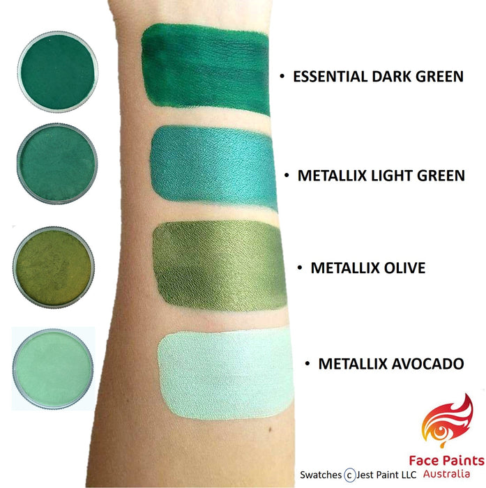 Face Paints Australia Face and Body Paint | Essential Green Dark - 30gr