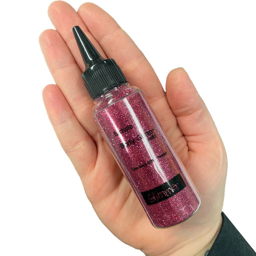 Glimmer Body Art Face Paint Glitter Refill Bottle - Fuchsia - 1.5oz