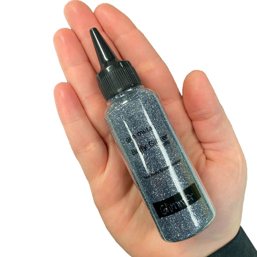 Glimmer Body Art Face Paint Glitter Refill Bottle - Gun Metal - 1.5oz