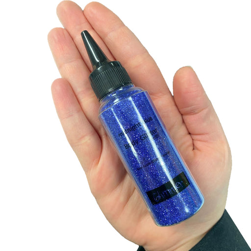 Glimmer Body Art Face Paint Glitter Refill Bottle - Midnight Blue - 1.5oz