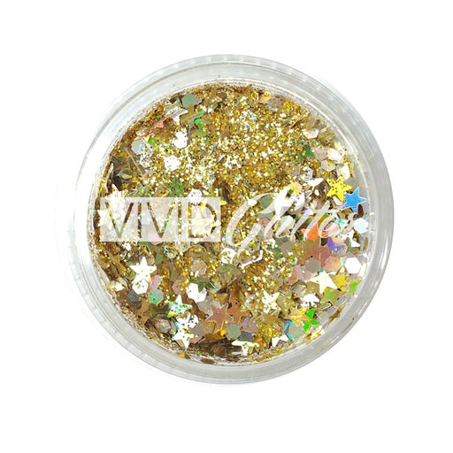 VIVID Glitter | LOOSE Chunky Hair and Body Glitter - Gold Dust (7.5gr)