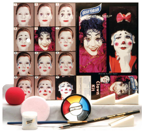 Trucco Teatrale Graftobian Viso E Corpo – Crema Bianco Clown 2.5 Oz, Made In USA