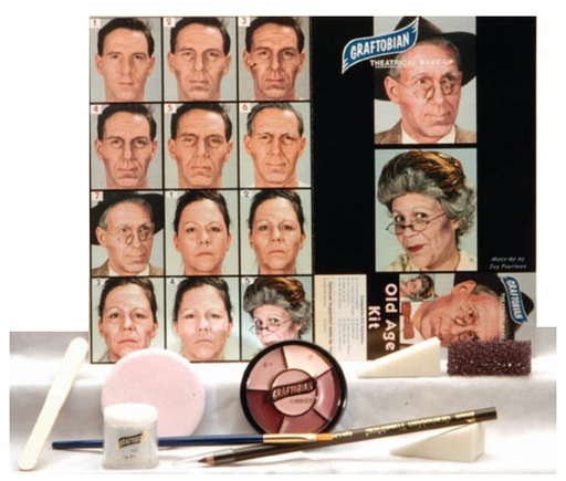 Graftobian | Special FX Professional Make Up Set - 9 Piece OLD AGE KIT