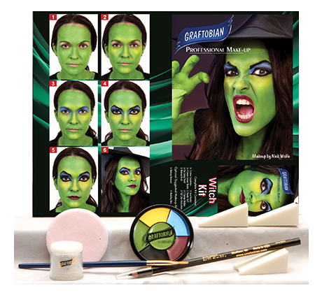 Graftobian | Special FX Professional Make Up Set - 8 Piece WITCH KIT