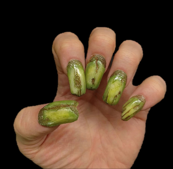 Dental Distortions | Creepy Claws Nail Set -  UNDEAD (Rotten Green)