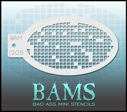 Bad Ass Mini 1205 - Face Painting Stencil - Digiscreen