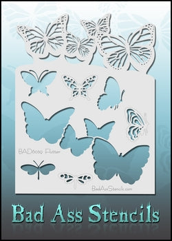 Bad Ass Body Painting Stencil - Flutter - DISCONTINUED
