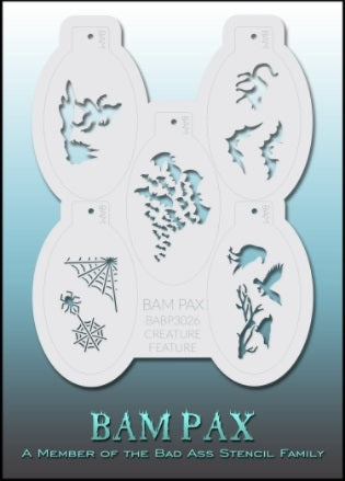 BAM PAX 3026 - Face Painting Stencil - Creature Feature -  DISCONTINUED
