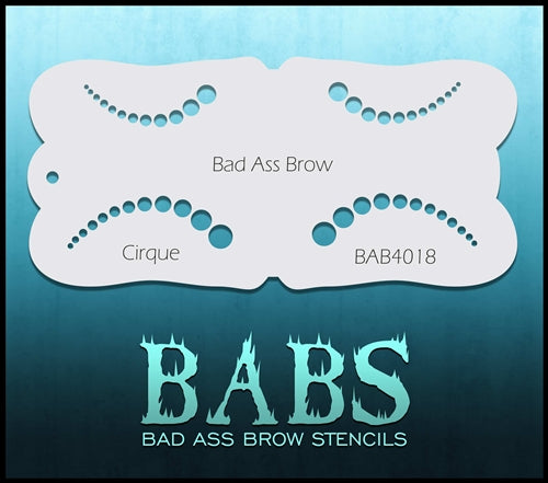 Bad Ass Brows 4018 - Face Painting Stencil - Cirque - DISCONTINUED