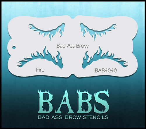 Bad Ass Brows 4040 - Face Painting Stencil - Fire - DISCONTINUED