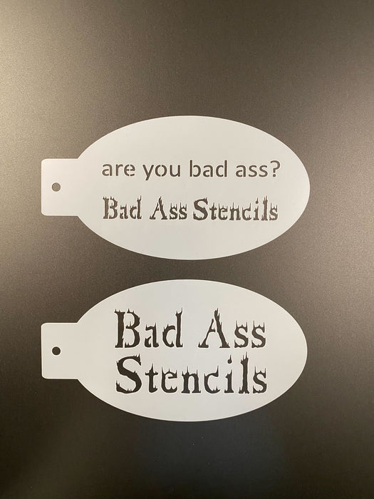 Bad Ass Stencil  - Face Painting Stencils - Classic Set of 45 Stencils