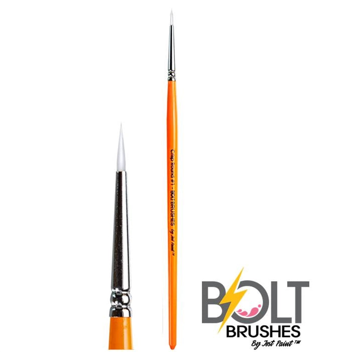BOLT | Face Painting Brushes by Jest Paint - Crisp Round #1 - Discontinued