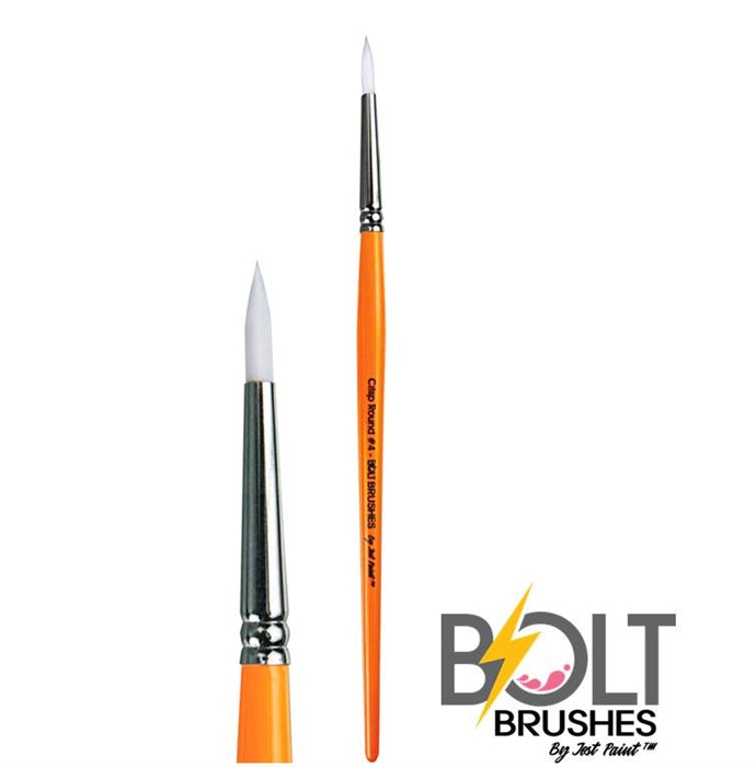 BOLT | Face Painting Brushes by Jest Paint - DISCONTINUED -  Crisp Round #4