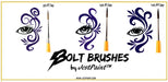 BOLT Face Painting Brushes by Jest Paint - FIRM Liner #3
