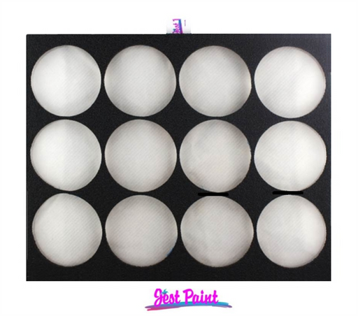 Jest Paint | Face Painting Foam Insert - 12 Round Slots (Holds 12 FUSION/Global/ TAG/FPA/Cameleon/ DFX/ Kryvaline)