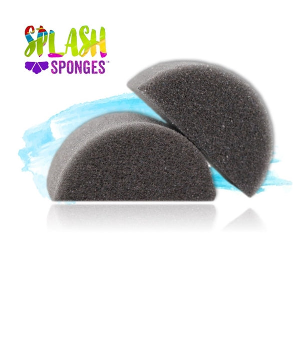 Half Moon Black Body Painting Sponges - Stage and Screen FX