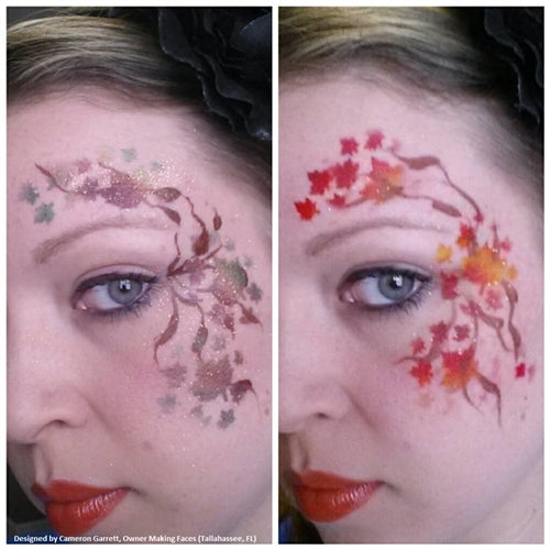 TAP 028 Face Painting Stencil - Leaves