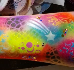 TAP 032 Face Painting Stencil - Shooting Star