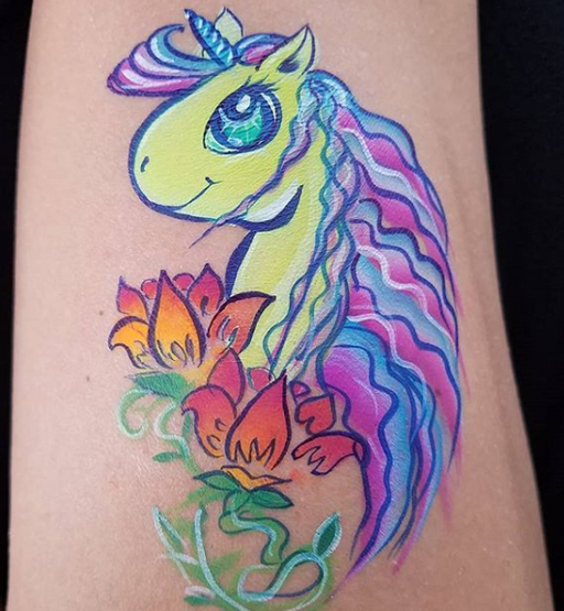 TAP 067 Face Painting Stencil - Rose