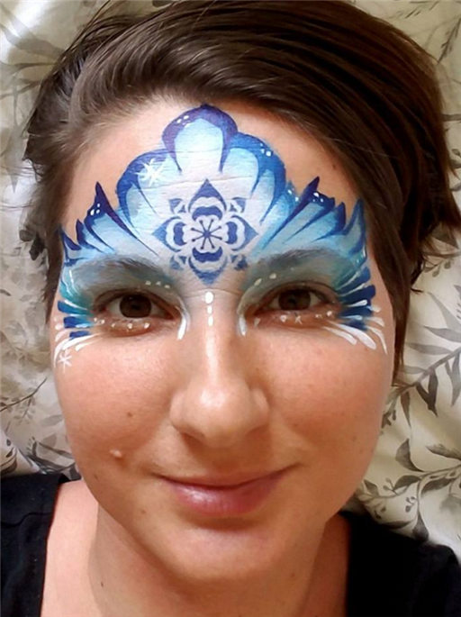 TAP 081 Face Painting Stencil - Snowflake Flower - While Supplies Last!