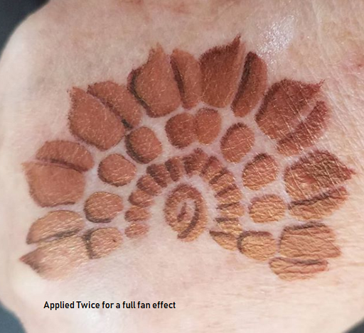 TAP 084 Face Painting Stencil - Henna Fan