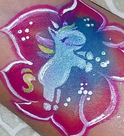 TAP 090 Face Painting Stencil - Chubby Little Unicorn