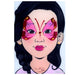 Sparkling Faces | Face Painting Practice Board - Julia