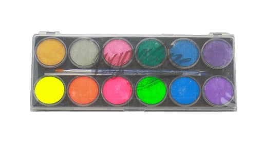 Kryvaline Paint (Reg Line)  - Large 12 Color Neon/Metallics Palette (SFX - Non Cosmetic)