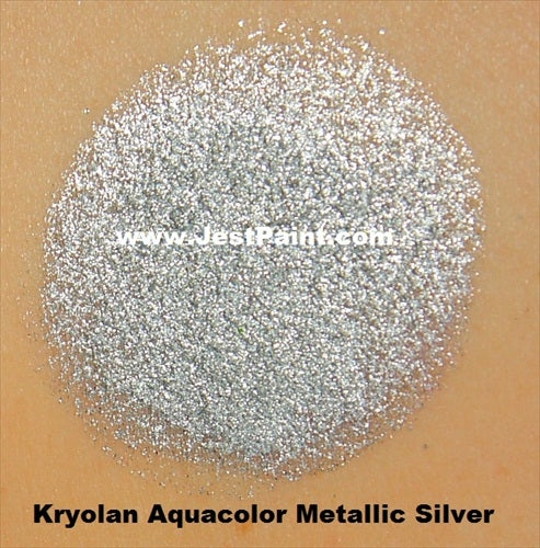 Kryolan Face Paint Aquacolor - Metallic Silver - 1oz/30ML