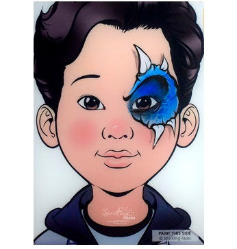 Sparkling Faces | Face Painting Practice Board - Kai