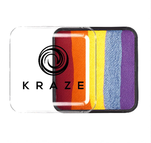 Kraze FX Face and Body Paints | Domed Rainbow Cake - Girly Girl Rainbow 25gr