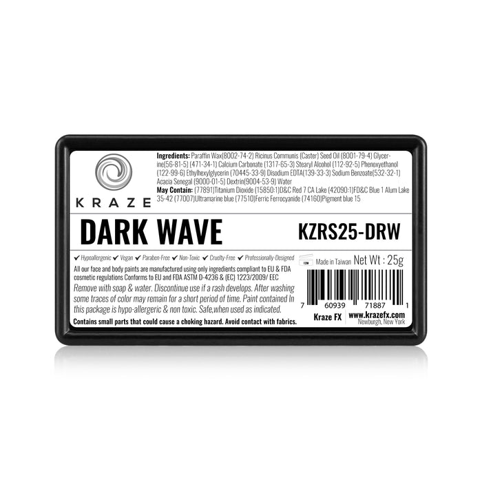 Kraze FX Face and Body Paints | Domed 1 Stroke Cake - Dark Wave 25gr