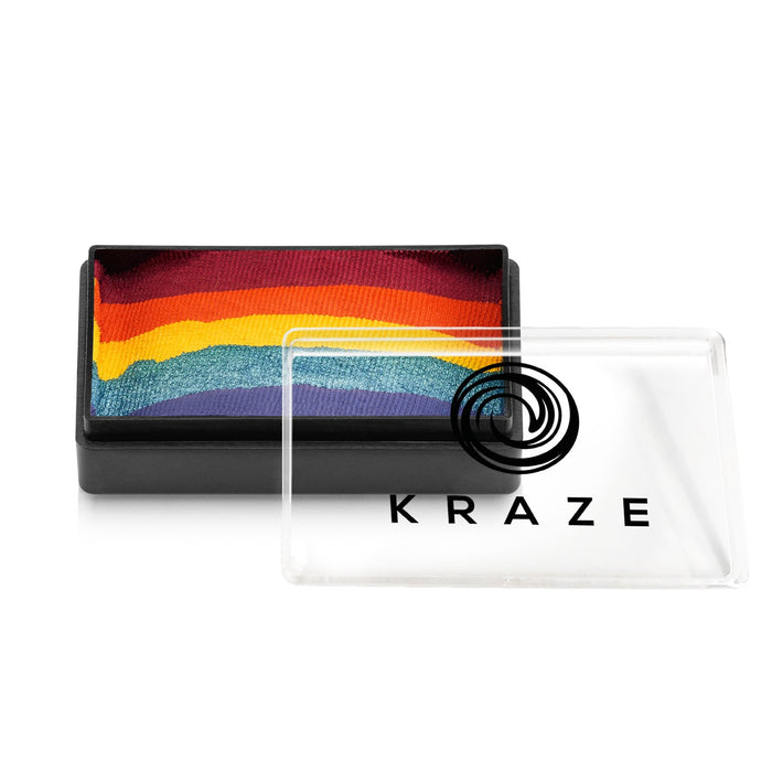 Kraze FX Face and Body Paints | Domed 1 Stroke Cake - Girly Girl Rainbow 25gr